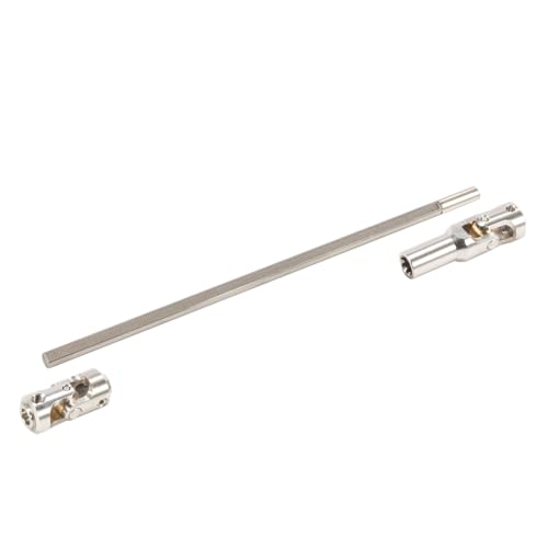 SCX10 Drive Shaft 2PCS SCX10 Driveshaft Stainless Steel Rear Front Driver Shaft 68-229mm Cut to Length for 1/10 RC Crawler LCG Rig Sportsy Scalers GSPEED Capra SCX10 Pro Element DIY SCX10 (Silver) - color: Silver