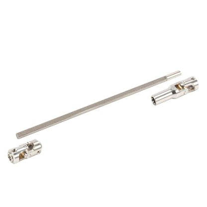 SCX10 Drive Shaft 2PCS SCX10 Driveshaft Stainless Steel Rear Front Driver Shaft 68-229mm Cut to Length for 1/10 RC Crawler LCG Rig Sportsy Scalers GSPEED Capra SCX10 Pro Element DIY SCX10 (Silver) - color: Silver