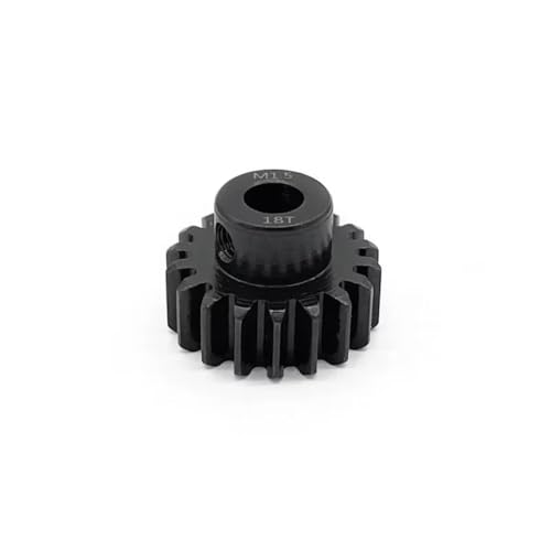 Compatible with 5687 4985 Series 1/5 1/6 RC Car Upgrade Parts 1 Pcs M1.5 8mm 11T-14T 15-17T 18T-20T 21T-30T Metal Pinion Motor Gear RC Assortment(18t) - size: 18t