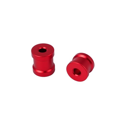Aluminum Rear Chassis Brace Collar Spacer Set for Arrma 1/8 Kraton Notorious Outcast Talion 6S RC Part (Red) - color: Red