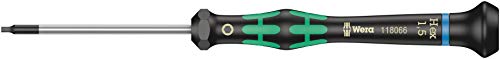 WERA 05118066001 2054 Screwdriver for Hexagon Socket Screws for Electronic Applications, 1.5 x 60 mm - size: One Size