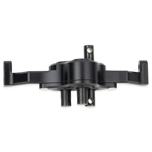 Aluminum Transfer Case Gearbox 70mm Width Underdrive 30% for 1/10 RC Crawler Cheater Rigs LCG Chassis Build DIY Upgrade Parts (Black) - color: Black