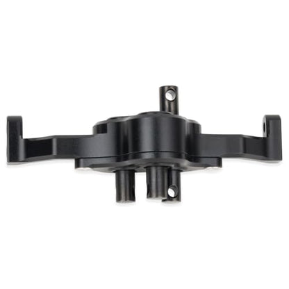 Aluminum Transfer Case Gearbox 70mm Width Underdrive 30% for 1/10 RC Crawler Cheater Rigs LCG Chassis Build DIY Upgrade Parts (Black) - color: Black