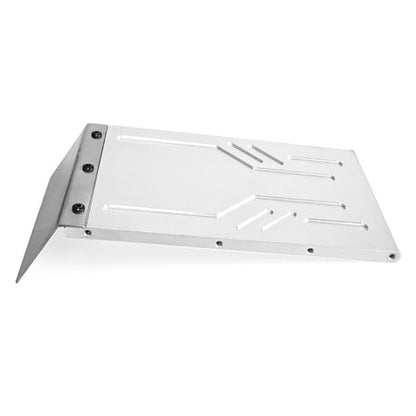 Aluminum Alloy Chassis Skid Plate Tail Mud Guard Fender RC Upgrade Parts for 1/7 RLAARLO MK07 YK07 Crawler RC Car (Silver) - color: Silver
