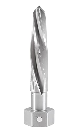 Accusize Industrial Tools Chucking Reamer, 1-1/16 in, 1523-8055 | Magnetic Hex Shank, HSS Spiral Flutes Aligning Reamers, Size: 1-1/16", Flt Len: 5", OAL: 7", Hex Shank Size: 1-5/8" - size: 1-1/16 inch