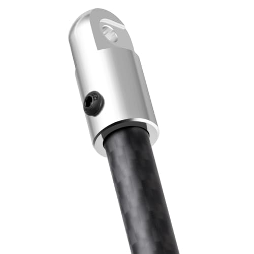 Que-T 1/8 RC Carbon Fiber Center Brace Bar for Arrma Vendetta Infraction 3S BLX Central Chassis Support Bar Upgrade (Black & Silver) - color: Black & Silver