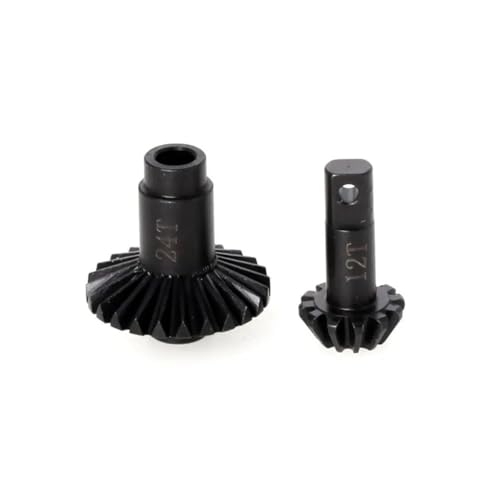 RC Car Models Parts for Traxxas for TRX4M 1/18 RC Crawler Car Hard Steel Front Rear Axle Bevel Gear Set 24T-12T Upgrades Parts Accessories