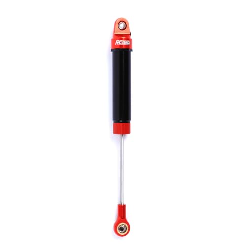 RCAWD Aluminum Shock Absorbers with Spare Springs Front Rear 6pcs for Losi 1/10 Baja Rey Hammer Rey U4 Upgrade Parts (Red) - color: red