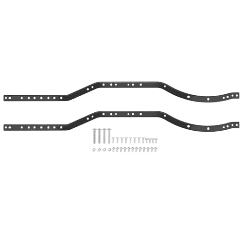 RC Upgrade Parts for AXIAL for SCX10 90027 SCX10 II 90046 90047 RC Car Crawler Truck Vehicle Model 2Pcs/Set Steel for Chassis Frame Rails