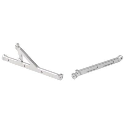 RC Parts Compatible with Losi Lasernut U4 1/10 RC Car for Rock for Racer for Buggy Parts Accessories 2Pcs Metal Front Rear for Chassis Support Set
