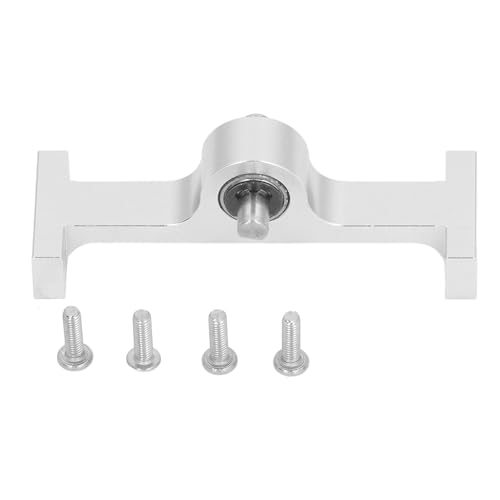 RC Transfer Case Assembly 70mm Aluminum Alloy Gearbox with 5mm Steel D Shaft for 110 Scale Crawler Upgrade Parts Compatible with SCX10 III Gen8 (Silver) - color: Silver