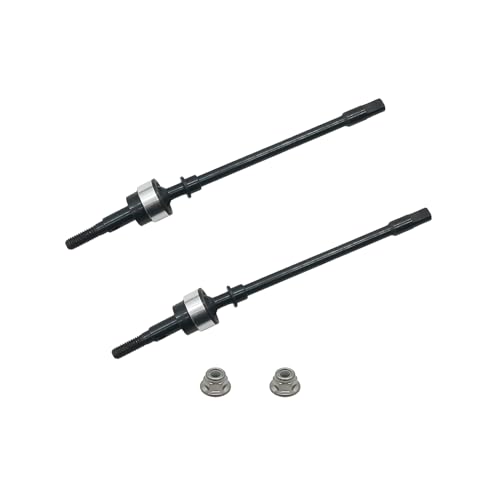 RCAWD Front Drive Shafts CVD Axial 1/10 SCX10 SCX0042 | Heavy-duty steel construction eliminates bind and withstands extreme torque on steep trail inclines without snapping.