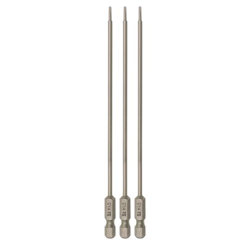 RC Hex Bit 6 Inch Power Bits 4mm for Screwgun/Power Drill(1.5MM X 3PCS) | High-speed Steel Precision Screwdriver Bits,Hex Head Allen Wrench Drill Bit Set,Magnetizable Tips,S2 alloy steel - size: 1.5MM X 3PCS