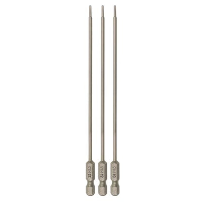 RC Hex Bit 6 Inch Power Bits 4mm for Screwgun/Power Drill(1.5MM X 3PCS) | High-speed Steel Precision Screwdriver Bits,Hex Head Allen Wrench Drill Bit Set,Magnetizable Tips,S2 alloy steel - size: 1.5MM X 3PCS