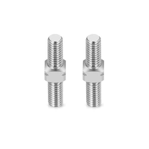RCHUBAM 2PCS RC Turnbuckles Camber M3 Link Rod for 1/10 TRX-4 Slash 4X4 | 1 Pairs 14mm-50mm Suspension Rod,Alloy Steering Linkage Tie Rods - style: 16mm