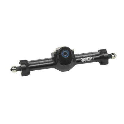 Aluminum Front/Rear Axle Set with Brass Knuckles, Steering Link, Gear, Bearing, CVD Whole Set, Red, for 1/30 Axial SCX30 RC Cars (Black) - color: Black