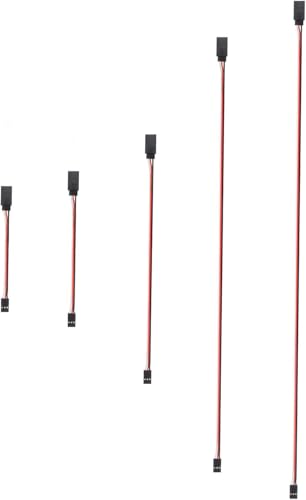 20 Pieces 3-Pin Servo Extension Cables Servo Extension Wire Cord Male to Female RC Wire Cable Connectors Compatible with Rc Jr Futaba Car Airplanes - 5 Sizes - size: 20 Pack