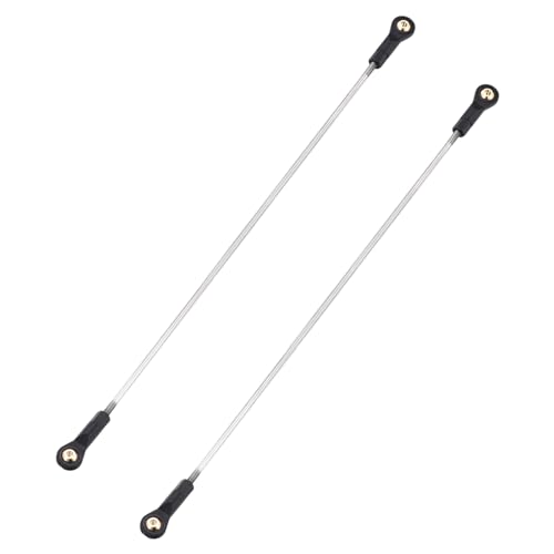 MECCANIXITY 4Pcs Adjustable Turnbuckles Camber Links, 334-344mm Turnbuckle Rod Steering Servo Linkage with M3 Ball Head Rod Ends for RC Car Replace Parts DIY - size: 334-344mm