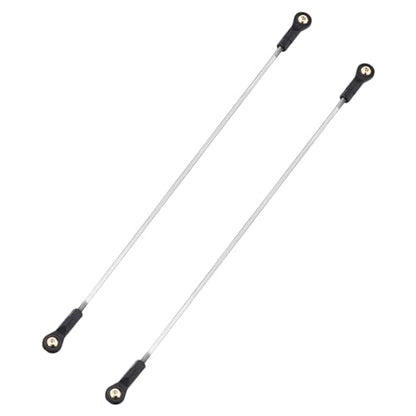 MECCANIXITY 4Pcs Adjustable Turnbuckles Camber Links, 334-344mm Turnbuckle Rod Steering Servo Linkage with M3 Ball Head Rod Ends for RC Car Replace Parts DIY - size: 334-344mm