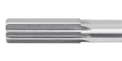 Accusize Industrial Tools 1'' H.S.S. M2 Straight Shank Straight Flute Chucking Reamer, Flute Length 2-3/4'', Oal 10-1/2'', 8 Flute, 5015-0285 | 1" HSS M2 Straight Shank Straight Flute Chucking Reamer, Flt Len 2-3/4", OAL 10-1/2", Right Hand Cut, 8 Flute -