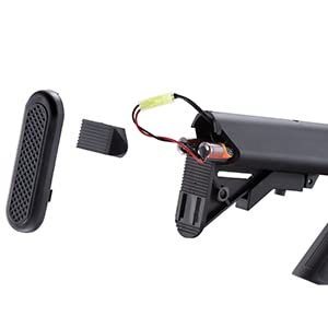 Lancer Tactical Nimh Airsoft Battery Compatible with AEG Airsoft Gun (9.6V, 1600 mAh Nunchuck)