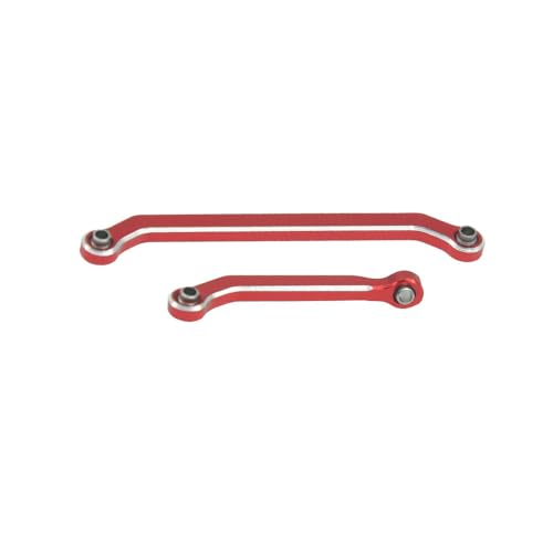 Hobby Details Aluminum Rear Axle Gear Box Skid Link Wheel Upgrade Set for 1/30 Axial SCX30 Jeep Wrangler RC Cars, Red (Steering Link) - color: Steering Link