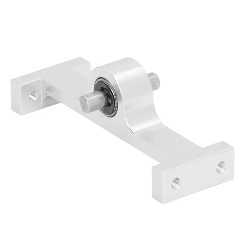 Aluminum Alloy 70mm Transfer Case for 1/10 RC Crawler, Wireless Gearbox with 5mm Steel D Shaped Shaft, Compact Lightweight Transmission for SCX10 III Gen8 Off Road (Silver) - color: Silver
