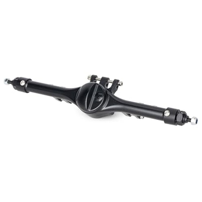F10T Offset Straight Axle,CNC Machined Aluminum Front Rear Axle Set for VS4-10 SCX10 II Leaf Chassis 1/10 Scale RC Crawler Built (Black) - color: Black