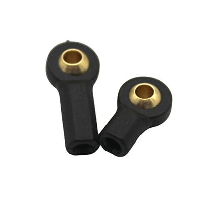 2pcs Universal Ball Head Joint Lever Steering Linkage Tie Rod End Ball Head End for RC Robot Crawler Car - color: * 3 × H6 × L15mm × M3 (Pull Rod Hole)