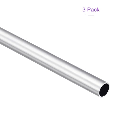 DMiotech 3Pack (13mm OD x 11mm ID) 6063 Aluminum Round Tube 300mm Length Industry Metal Tubing for Machinery Frame Construction DIY Projects - size: 13mm x 11mm x 300mm