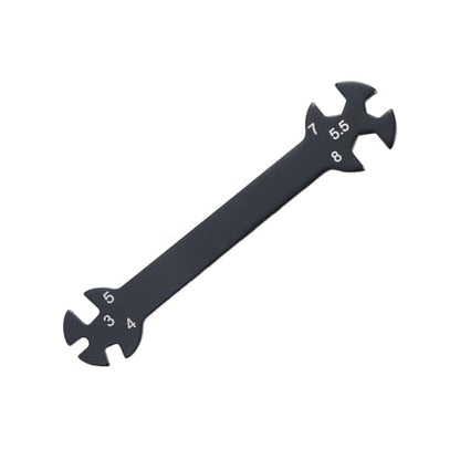 OSALADI Multifunctional Rc Wrench Tool for Turnbuckles Durable Rc Car Adjustment Tool for Repair and Maintenance Black