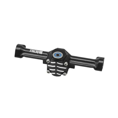 Hobby Details Aluminum Rear Axle Gear Box Skid Link Wheel Upgrade Set for 1/30 Axial SCX30 Jeep Wrangler RC Cars, Black and Gold (Rear Axle) - color: Rear Axle