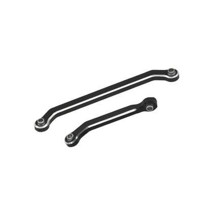 Hobby Details Aluminum Rear Axle Gear Box Skid Link Wheel Upgrade Set for 1/30 Axial SCX30 Jeep Wrangler RC Cars, Black and Gold (Steering Link) - color: Steering Link