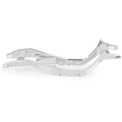 ONE-PIECE CNC SCX30 Chassis Aluminum Frame Rails for Axial SCX30 1/30 RC Crawler, 4x4 Ford Bronco Jeep Wrangler JLU Upgrade Part (Silvery) - color: Silvery