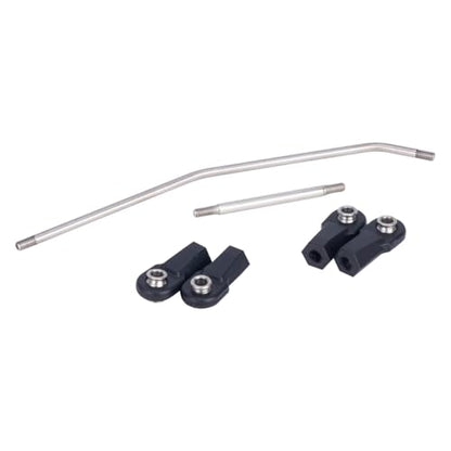 Carbon Fiber Frame Rail LCG Chassis Kit with Ultralight Portal Transmission Skid Plate for 1/10 RC Crawler Comp Rigs SCX10 Capra (Links Set)