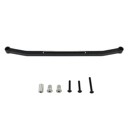 Steering Tie Rod & Drag Link for Losi 1/18 Mini LMT 4X4 Truck (Black) | Aluminum,Monster Truck,Steering Link Set,Upgrade Parts,LOS211051 Compatible,LOS01026 Compatible,CNC Machined,High Strength - color: Black