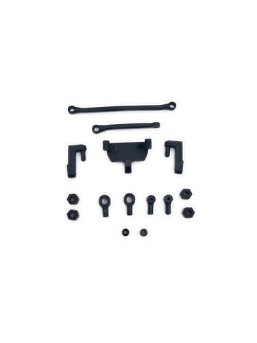 HOBBYPLUS Mount and Steering Link Set for EVO V2 - CR18P EVO V2 Spare Parts RC Crawler – Convoy Rock Van Drag Link Servo Mount Wheel Hex Body Mount Kit