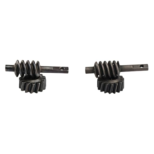Aimrock 2-Set RC Steel Axle Worm Gear Set Upgrades for 1/30 Axial SCX30 RC Crawler (2/14T & 2/16T)