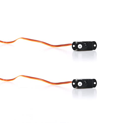 2PCS 2g 3.7/4.2/5V Micro Digital Servo Motor High Torque Steering Gear with JST/Dupont Interface RC Airplane Kit for Model Robot Helicopter Boat Car Fixed Wing Drone - color: 2pcs Jst Plug DC 3.7v