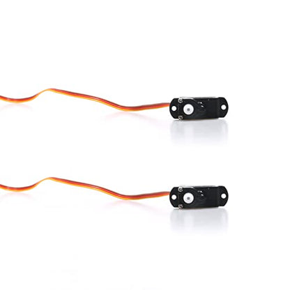 2PCS 2g 3.7/4.2/5V Micro Digital Servo Motor High Torque Steering Gear with JST/Dupont Interface RC Airplane Kit for Model Robot Helicopter Boat Car Fixed Wing Drone - color: 2pcs Jst Plug DC 3.7v