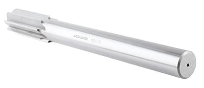 Accusize Industrial Tools 5015-0320 H.S.S. M2 Straight Shank Straight Flute Chucking Reamer, 1-1/4 in | 1-1/4" HSS M2 Straight Shank Straight Flute Chucking Reamer, Flt Len 3", OAL 11-1/2", Right Hand Cut, 10 Flute - size: 1-1/4 in.
