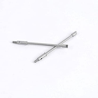 1/24 RC Stainless Steel Rear Axle Drive Shaft Set for Axial SCX24 RC Crawler Car Upgrade Parts (Rear) - style: Rear