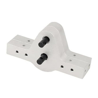 CNC Aluminum D90 Transfer Case Gearbox for 1/10 RC Car Crawler RC4WD Defender 90 TF2 Axial SCX10 Chassis Upgrade Parts (Silver) - color: Silver