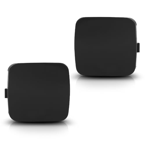 LQI 2PCS Front Bumper Tow Hook Cover Cap Fit Toyota RAV4 2009-2012 | 532860R020, 532850R020 - size: Front | Fit Toyota RAV4 2009-2012