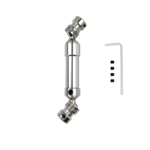For WLtoys 12428 12423 1/12 RC Car For Buggy Parts 1PC 80mm Metal Rear CVD Drive Shaft Upgrade Accessories RC Car Transmission Shaft(Silver) - color: Silver