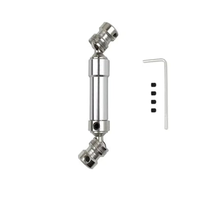 For WLtoys 12428 12423 1/12 RC Car For Buggy Parts 1PC 80mm Metal Rear CVD Drive Shaft Upgrade Accessories RC Car Transmission Shaft(Silver) - color: Silver