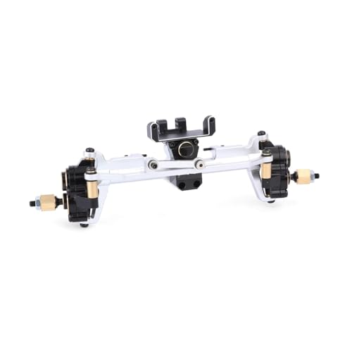 RC Portal Axle Compatible with SCX24 for Axial 1/24 RC Crawlers Cars Upgraded Part Modification Matel Front Portal Axle Set Assembly(Silver) - color: Silver