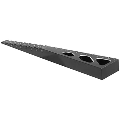 RC Model Car Metal Ride Height Droop Gauge Adjuster Ruler Measuring Tool for 1/8 1/10 1/12 RC Car,Black