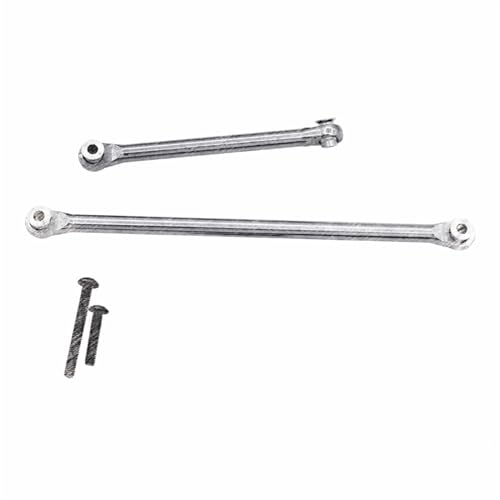 RC Tie Link Rods Compatible with Axial for UTB18 for Capra 1/18 RC Crawler Car Upgrade Parts Metal Steering Rods Steering Linkage Tie Link Pull Rod(White) - color: White