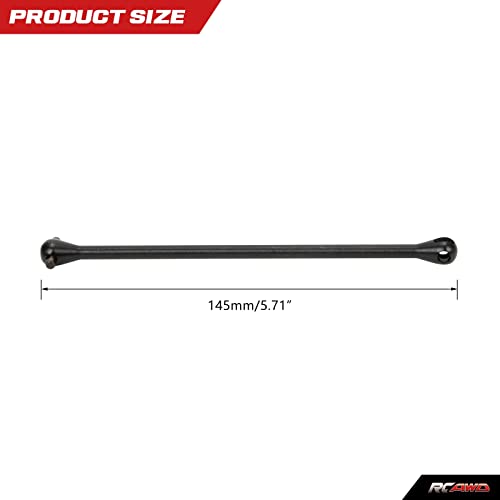 RCAWD CVD Driveshaft for Arrma Outcast 8S, Dogbone 136mm #45 Steel ARA310973 Fit for Arrma Outcast 8S BLX RTR EXB Roller Upgrade Parts (Black)
